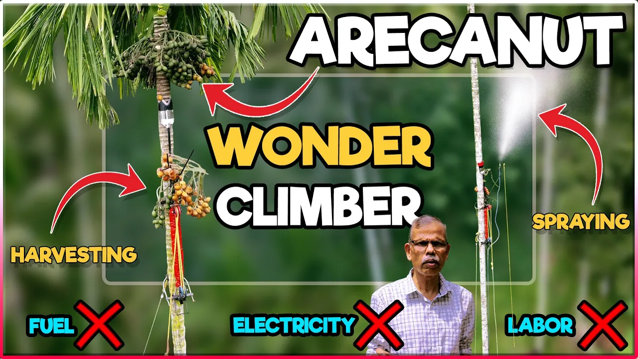 Wonder Climber Machine for Arecanut Tree