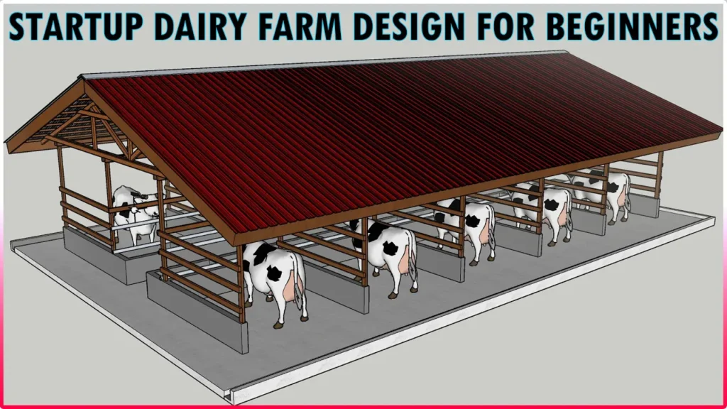 Simple Modern Dairy Farm Shed Design For 10 Cows